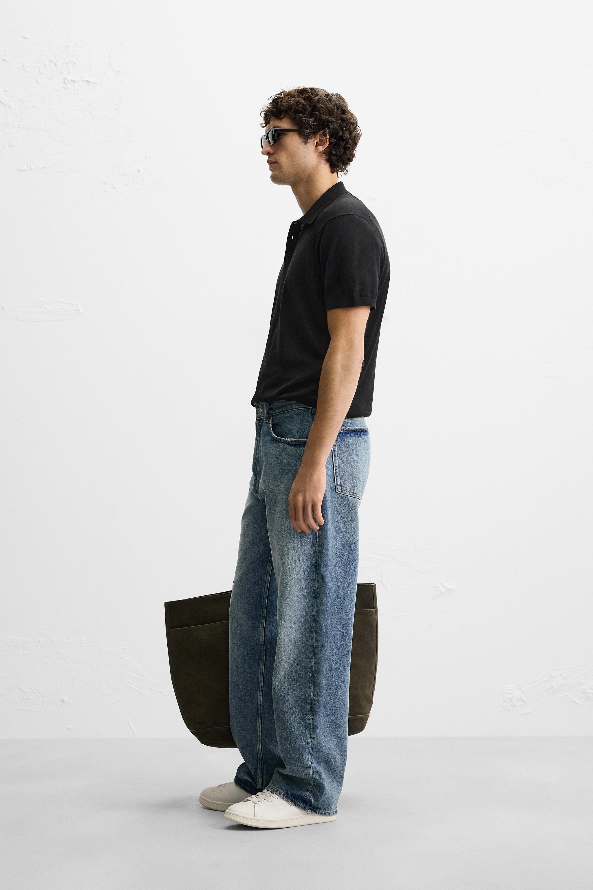 COTTON - SILK BLEND KNIT POLO